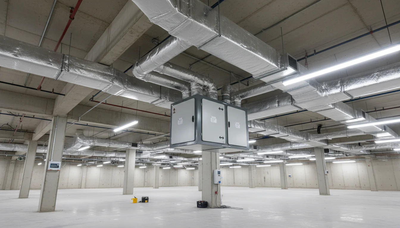 Modern szellőztető rendszer hővisszanyerő egységgel