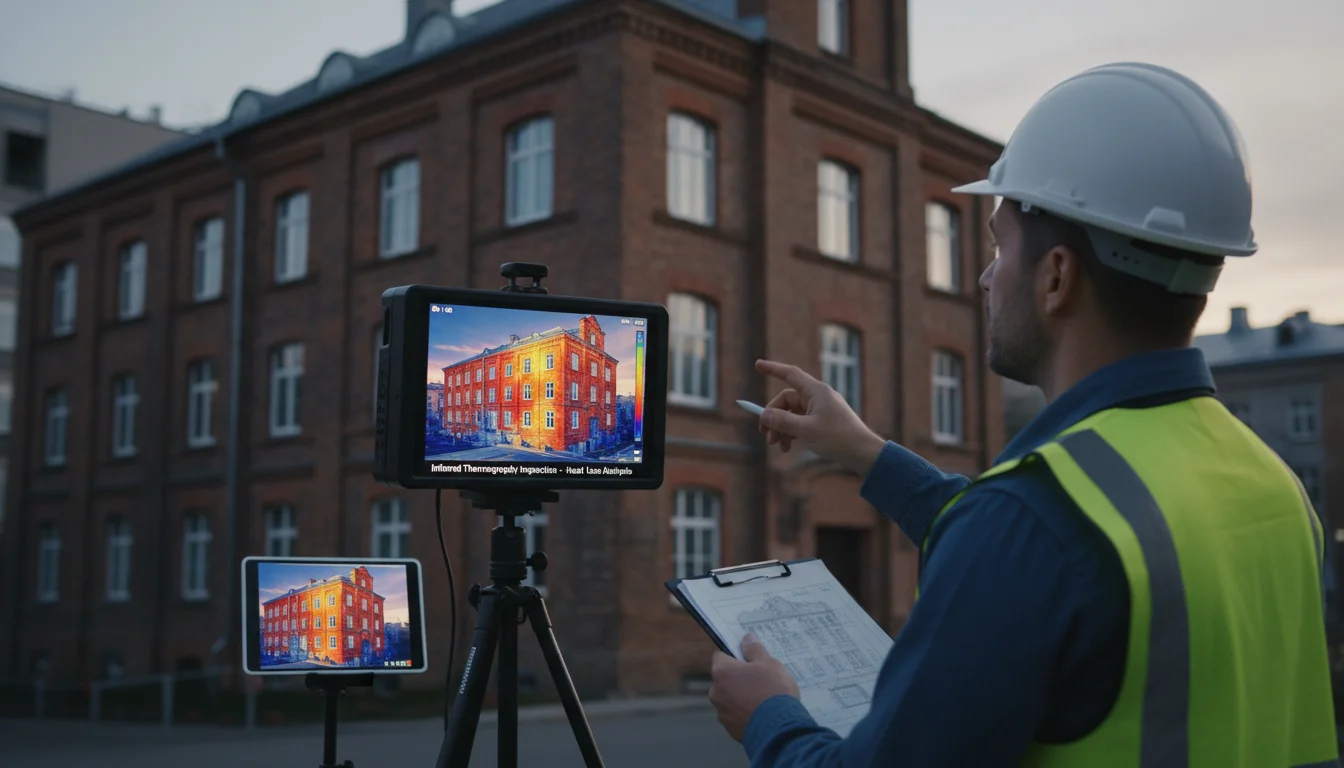 Épület termográfiai vizsgálata - fenntartható épületgépészet